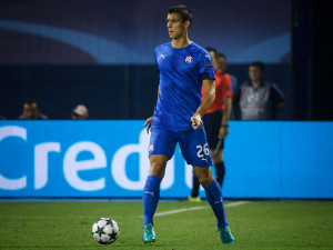 ZAGREB, CROATIA - AUGUST 16: Filip Benkovic of Dinamo Zagreb in action during the UEFA Champions League Play-offs First leg match between Dinamo Zagreb and Salzburg at Stadion Maksimir on August 16, 2016 in Zagreb, Croatia. (Photo by Srdjan Stevanovic/Getty Images)